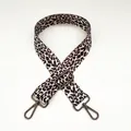 Detail of adjustable leopard print shoulder strap with gunmetal lobster clasps - Length approx. 130cm / Leopard Style 5 + Gunmetal Hook