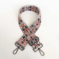 Dettaglio tracolla vintage jacquard con moschettoni in metallo canna di fucile - N. 1 (N. 1 + Gancio Canna di Fucile)