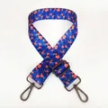 Detail of adjustable geometric strap with gunmetal hooks for crossbody bags - Pattern B56 With Gunmetal Hook