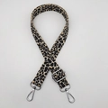 Adjustable leopard print replacement bag strap with silver metal lobster clasps - Leopard Style 3 with Silver Hook