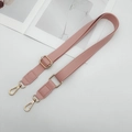 Tracolla regolabile in pelle PU rosa con ganci dorati per borse a spalla da donna - Rosa / Argento