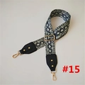 Detail of snake print bag strap with gold lobster clasps and adjustable buckle - Snake Skin Texture Print Style (#15 Gold Clasp)
