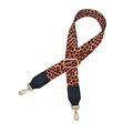 Tracolla regolabile con stampa leopardata, ganci in metallo dorato e finiture nere - Stile 3 Fibbia Dorata