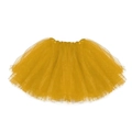 Gonna tutu in tulle giallo vivace con elastico in vita per danza e ballo da bambina - Gonna in Mesh Gialla