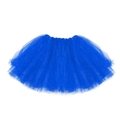 Gonna tutù da ballo in tulle blu brillante a più strati per bambini con elastico - Gonna in Rete Blu