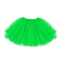 Dettaglio della gonna tutu verde neon a strati con elastico in vita per bambina - Gonna in Mesh Verde
