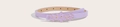 Dünner Kinder-Lackledergürtel in Lavendel mit goldgefasster Blumenschnalle - 90cm / Kindermodell Hellviolett (1739)