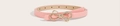 Cinturón infantil rosa de cuero con hebilla de lazo dorado y pedrería para niñas - 105cm / Estilo Adulto-Rosa