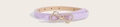 Modischer lila Kunstleder-Gürtel für Kinder mit goldener Schleifenschnalle und Strasssteinen - 90cm / Kids-Light Purple