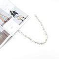 Punk-Stil Silberne Stacheldraht-Metallkette mit Karabinerverschlüssen für Hosen - Dornen Hosenkette