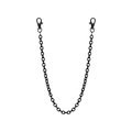 Cadena de metal multicapa negro mate con mosquetones para vaqueros y bolsos - Negro de Fusil Capa Única