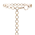 Catena da vita geometrica in metallo dorato con maglie esagonali da donna stile punk - Oro
