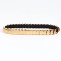 Elastic waist belt featuring vintage gold fish scale metal disks and black stretch band - Gold / 60-80cm
