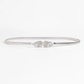 Ceinture élastique argentée avec une boucle élégante en métal à double rose pour femme - Argent (19405)