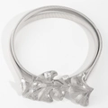 Ceinture élastique en métal argenté pour femmes avec une boucle en forme de feuille de ginkgo - Style Feuille de Ginkgo - Argent (19450 Argent)
