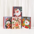 Weihnachtsgeschenktüten mit Weihnachtsmann-, Pinguin-, Rentier- und Schneemann-Motiven im Set - 23x18x10cm