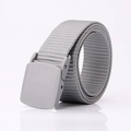 Ceinture tactique en nylon gris avec boucle plastique mate pour sport de plein air - Gris