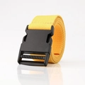 Ceinture en toile jaune vif avec boucle tactique noire en plastique de haute qualité - Jaune
