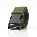 Ceinture tactique en toile vert armée avec boucle à dégagement rapide en plastique - Vert