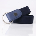 Ceinture élastique invisible pour jean en bleu foncé avec boucle ronde - Bleu Marine