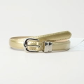 Fine ceinture métallique dorée pour femmes avec boucle argentée au design minimaliste - Or