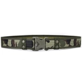 Ceinture tactique camouflage Woodland avec boucle rapide et rivets de renfort - 130cm / Vert Camouflage