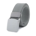Ceinture tactique en nylon gris de 3,8 cm avec boucle en plastique pour loisirs - Gris