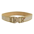 Tactical camouflage canvas belt with EVA foam padding in desert khaki color - Khaki Camouflage / 130cm