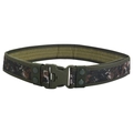 Tactical camouflage canvas belt with green quick-release buckle for outdoor training - Jungle Digital / 130cm