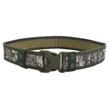 Tactical camouflage canvas belt with green plastic buckle in grey digital pixel pattern - ACU Digital Camouflage / 130cm