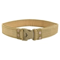 Tactical camouflage canvas belt with EVA foam and quick release buckle in khaki finish - Khaki / 130cm