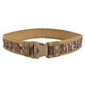 Tactical nylon camo belt with quick release plastic buckle and internal padding - Desert Digital / 130cm