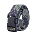 Kids digital camouflage nylon belt with a black plastic buckle for outdoor sports - Camouflage Purple