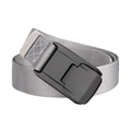 Cintura tattica da uomo in nylon grigio con fibbia nera e punta rinforzata in tessuto - 125cm / Grigio