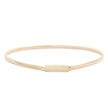 Elastische goldene Metall-Taillenkette mit minimalistischer Rechteck-Schnalle - Minimalistische Rechteckige Schnalle (z263) / Gold