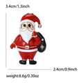 Broche Papá Noel de esmalte rojo y pedrería incluyendo dimensiones de tamaño detalle - Rojo