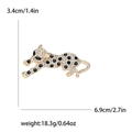 Spilla leopardata scintillante in oro con dimensioni e specifiche tecniche del peso - Oro