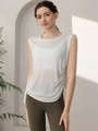 Débardeur de sport femme respirant à séchage rapide avec cordons latéraux blanc - S / Blanc