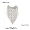 Lussuosa spilla con nappe in strass con elegante design a triangolo rovesciato - Oro