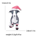 Schattige hondenbroche met roze hoed en schaatsen voor mode-accessoires voor jas en pak - Grijs (MM-BR-2032-Grijs-GY)