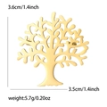 Spilla albero della vita dorata in acciaio inossidabile con dimensioni e peso dettagliati - Oro (2797-GD)