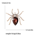 Dettaglio spilla a ragno con cristalli con dimensioni 5,4 cm altezza e 5,1 cm larghezza - Viola