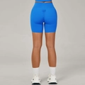 Short de yoga taille haute bleu vif avec effet push-up pour fitness et running - Bleu saphir