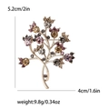 Spilla ad albero vintage con strass per donna con dettagli su dimensioni e peso - Multicolore (4057)