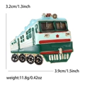 Vintage grüne Emaille-Dampflokomotive Brosche Anstecknadel für Herren und Damen Bekleidung - Grün