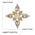 Detail van vintage sterbroche met champagne kristal en afmetingen in centimeters - Champagne