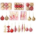 Set di 71 palline di Natale assortite con finiture glitter e opache per decorare l'albero - 71 Ornamenti Per Scatola