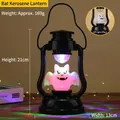 Lanterna LED di Halloween con motivo a fantasma e luce d'atmosfera ad anello colorata - Lanterna Pipistrello
