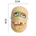 Wind-up mummy toy with bandage texture and bulging red eyes for Halloween parties - Mummy Shape