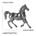Vintage gunmetal paardenbroche speld, afmetingen 4,2 cm hoogte en 4,5 cm lengte - Gunmetal